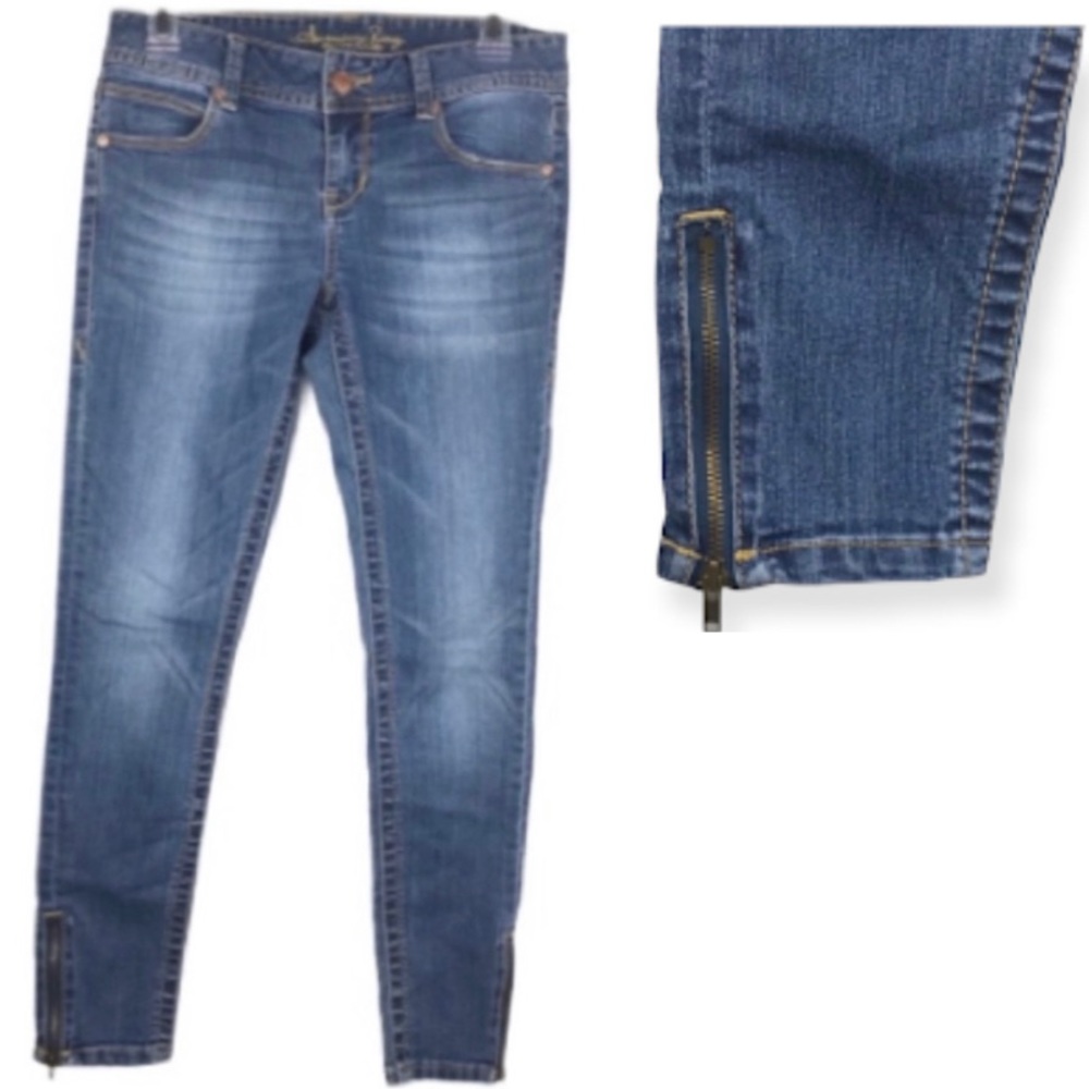 AMERICAN RAG skinny jeans with zip up ankle